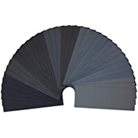 Los mejores  - LANHU Papel De Lija 120 220 320 400 600 800 1000 1200 1500 2000 2500 3000 Grit Surtido Papel de Lija Seco-al Agua 36…